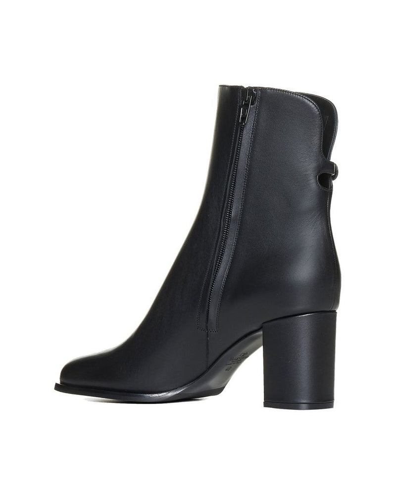 Valentino Garavani Black Calfskin Ankle Boots Glam Steals