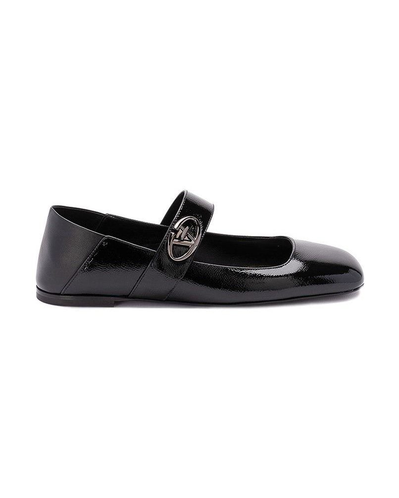 Valentino Garavani Black Calfskin Ballet Flats Glam Steals
