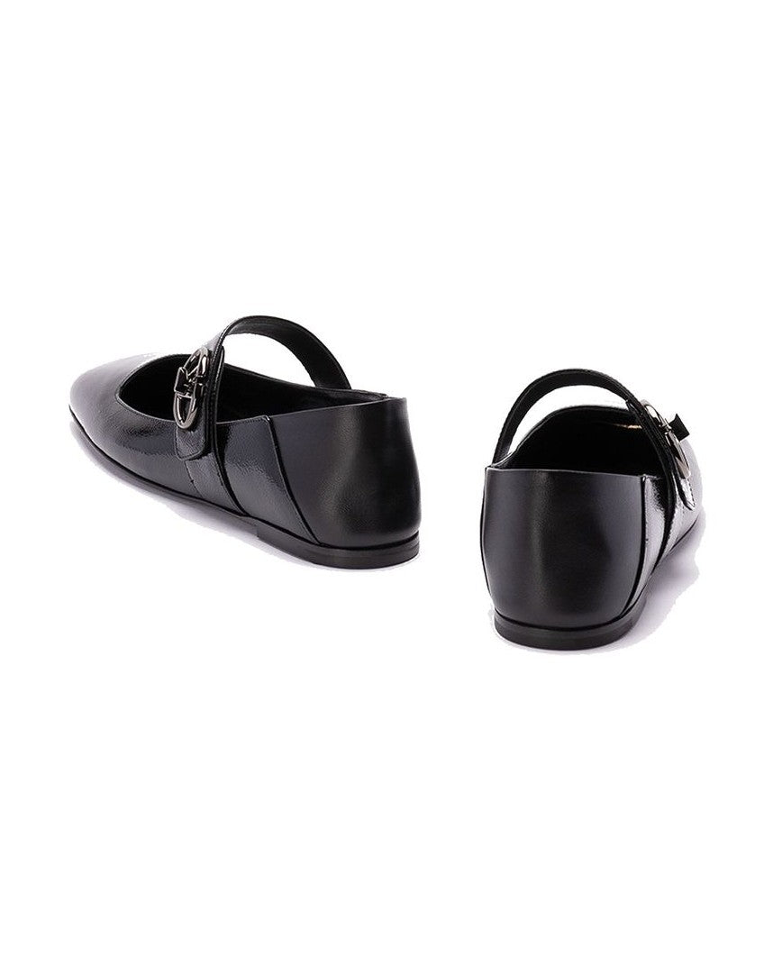 Valentino Garavani Black Calfskin Ballet Flats Glam Steals