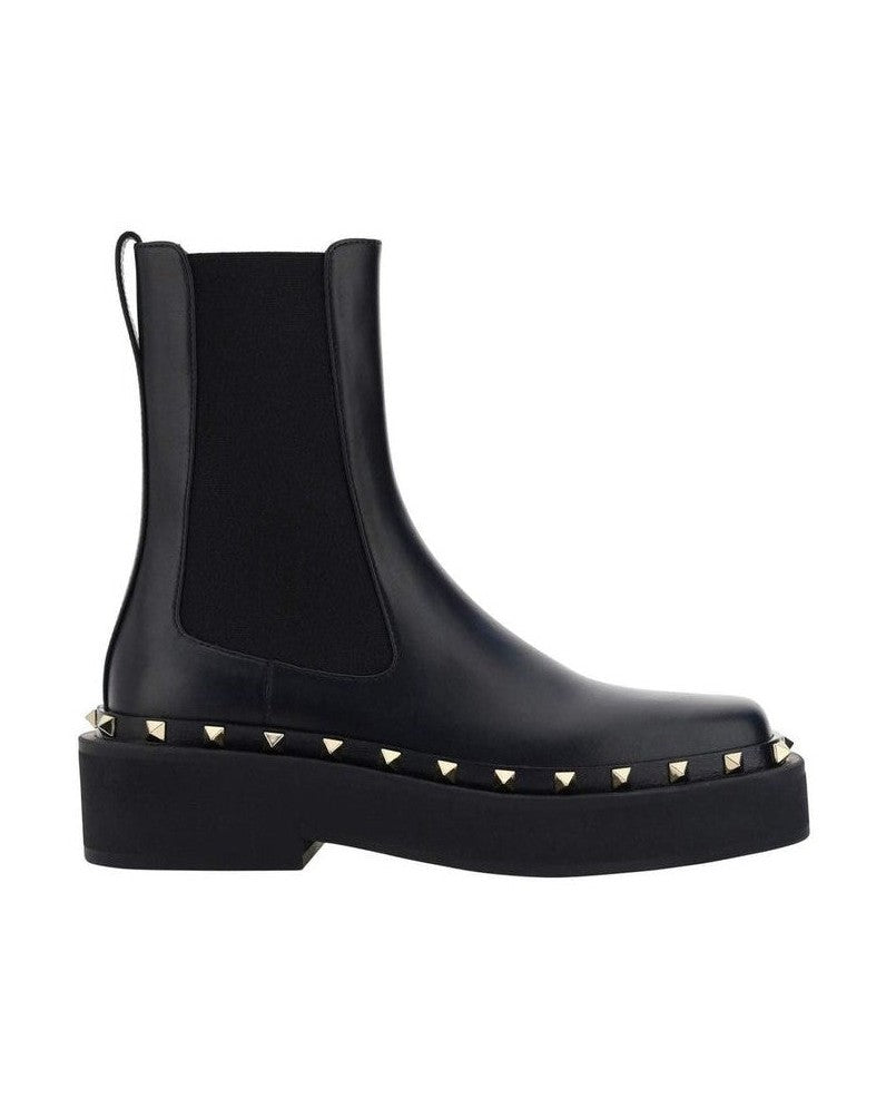 Valentino Garavani Black Calfskin Chelsea Boots Glam Steals