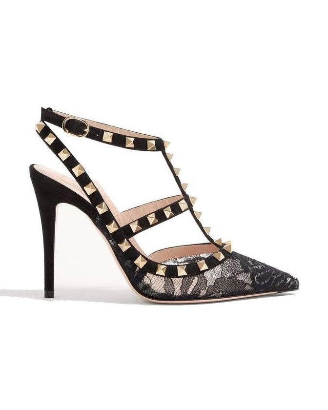 Valentino Garavani Black Calfskin High Heel Pumps Glam Steals
