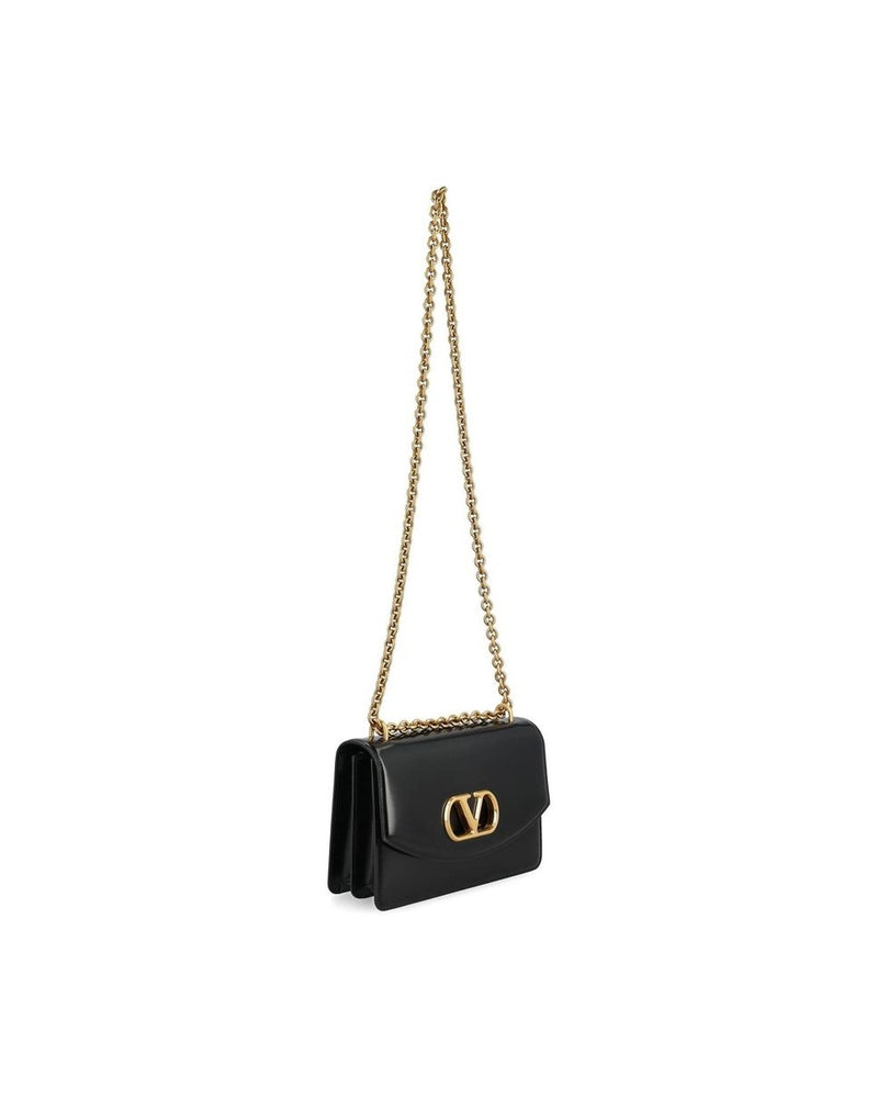 Valentino Garavani Black Calfskin Shoulder Bag Glam Steals