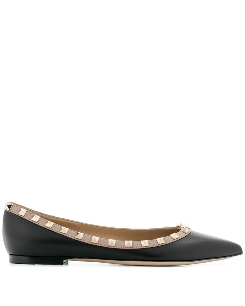 Valentino Garavani Black Flat Shoes Glam Steals