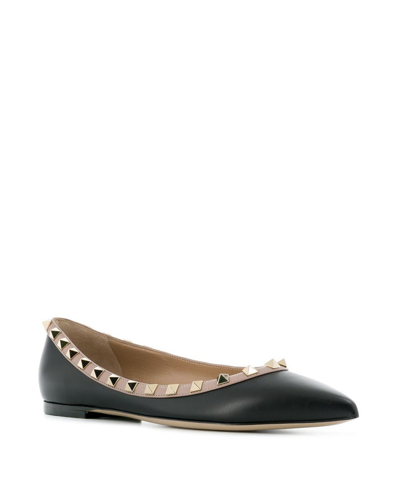 Valentino Garavani Black Flat Shoes Glam Steals