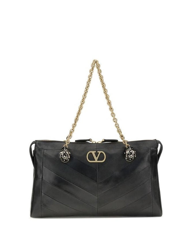 Valentino Garavani Black Lamb Ovis Aries Shoulder Bag Glam Steals