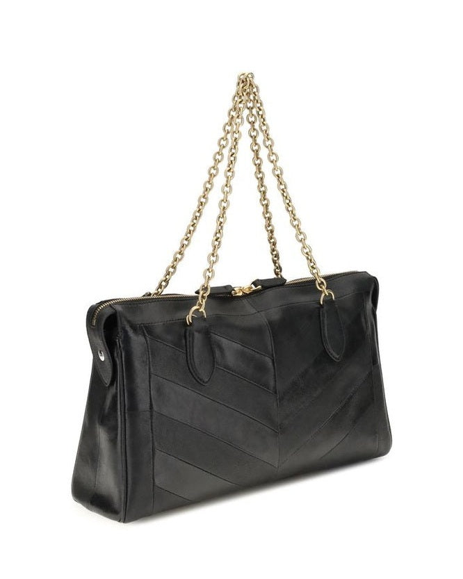 Valentino Garavani Black Lamb Ovis Aries Shoulder Bag Glam Steals