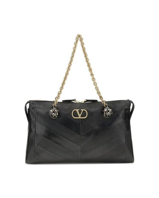 Valentino Garavani Black Lamb Ovis Aries Shoulder Bag Glam Steals