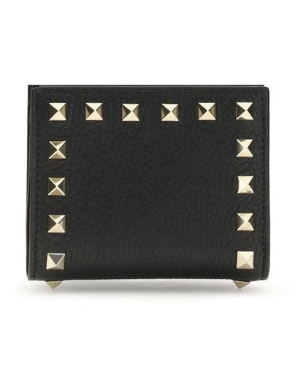 Valentino Garavani Black Lamb Ovis Aries Wallet Wallets