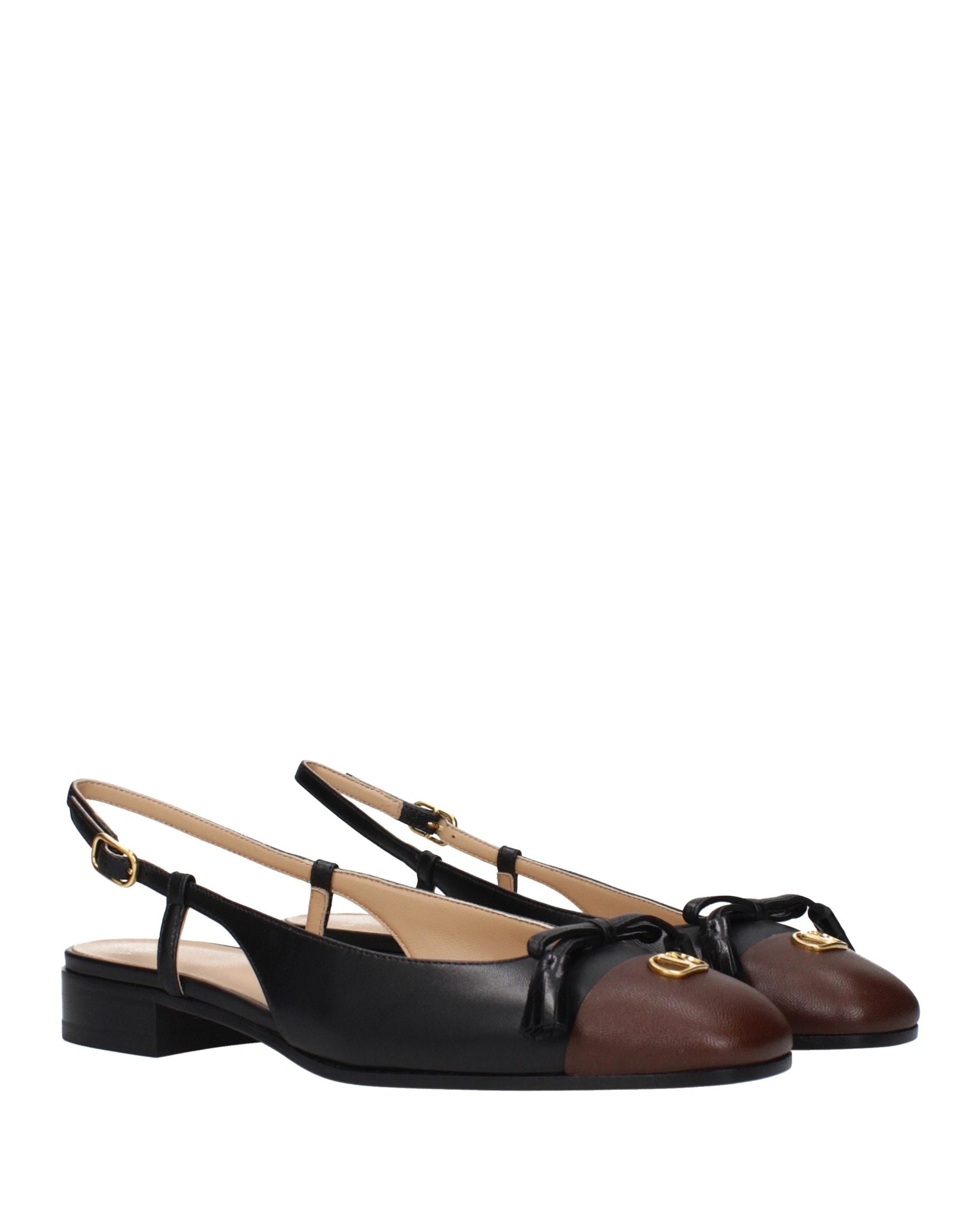 Valentino Garavani Black Leather Ballet Flats Glam Steals