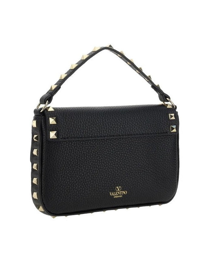 Valentino Garavani Black Leather Calf Bos Taurus Shoulder Bag Glam Steals