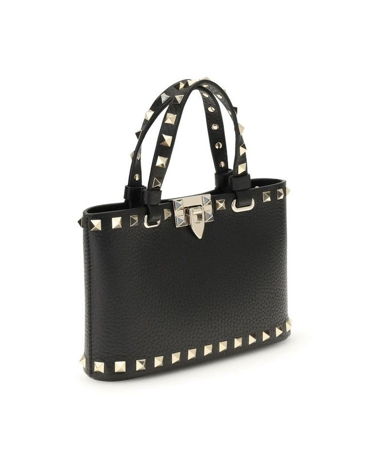 Valentino Garavani Black Leather Calf Bos Taurus Shoulder Bag Glam Steals