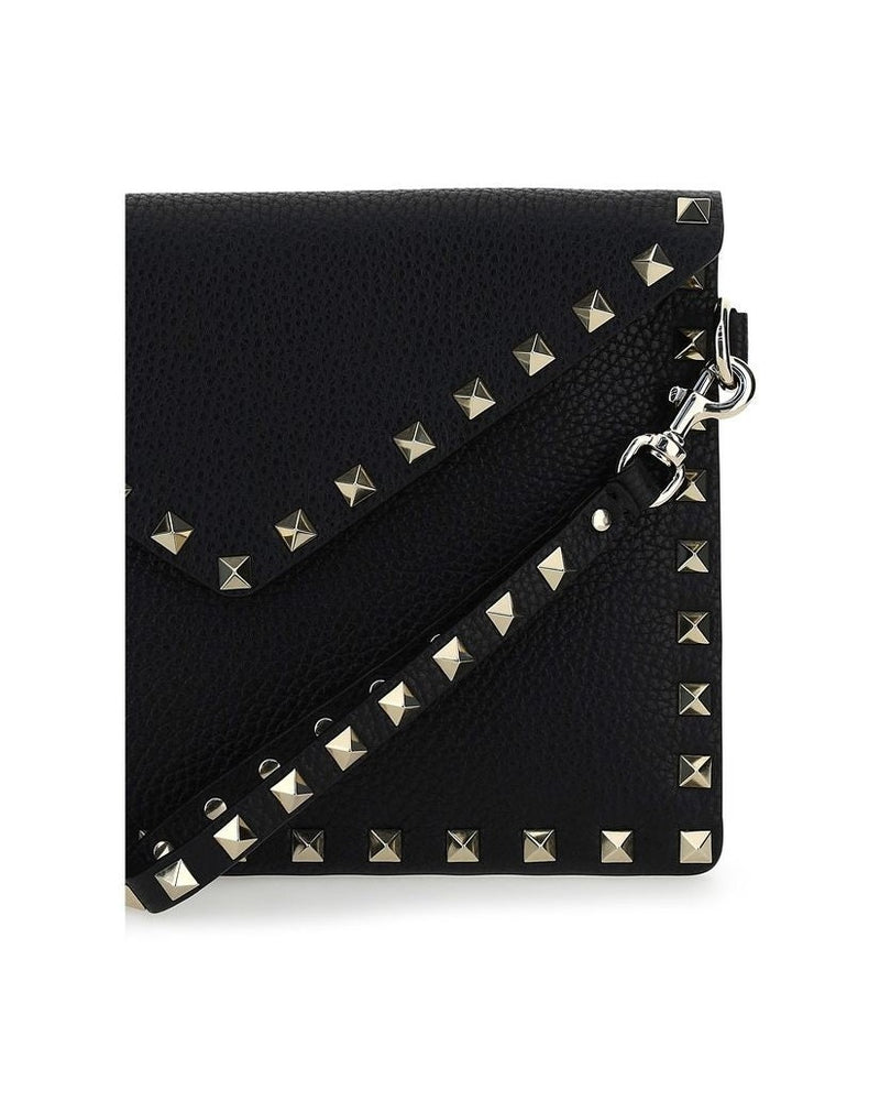 Valentino Garavani Black Leather Calf Bos Taurus Wallet Glam Steals