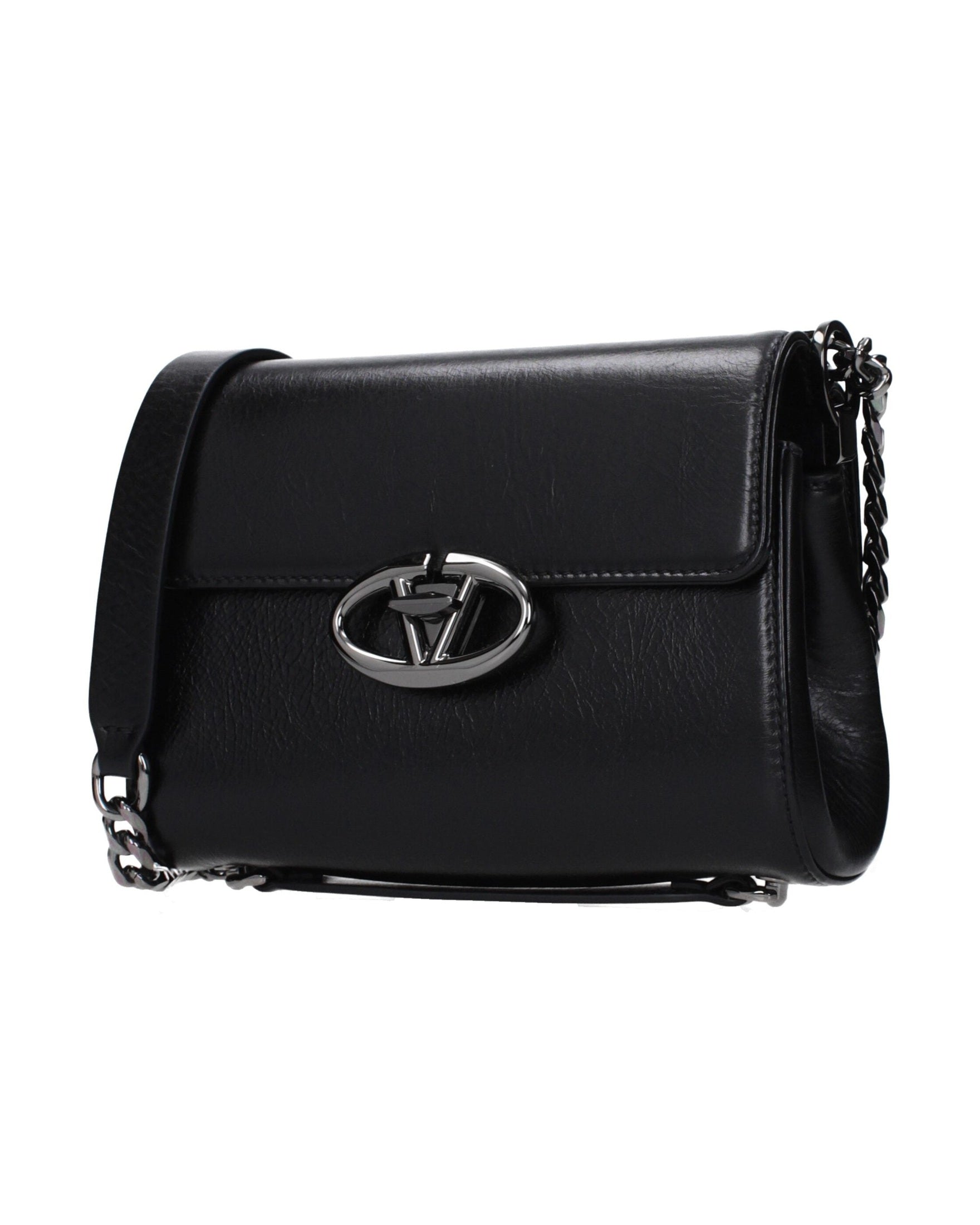 Valentino Garavani Black Leather Crossbody Bag Glam Steals