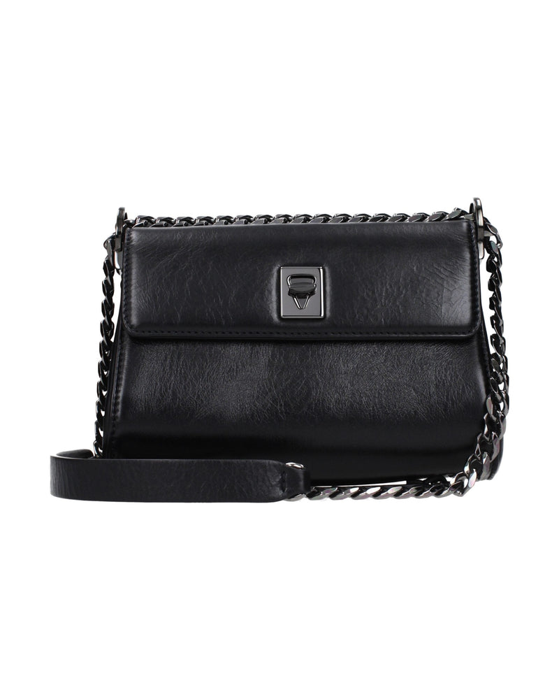 Valentino Garavani Black Leather Crossbody Bag Glam Steals