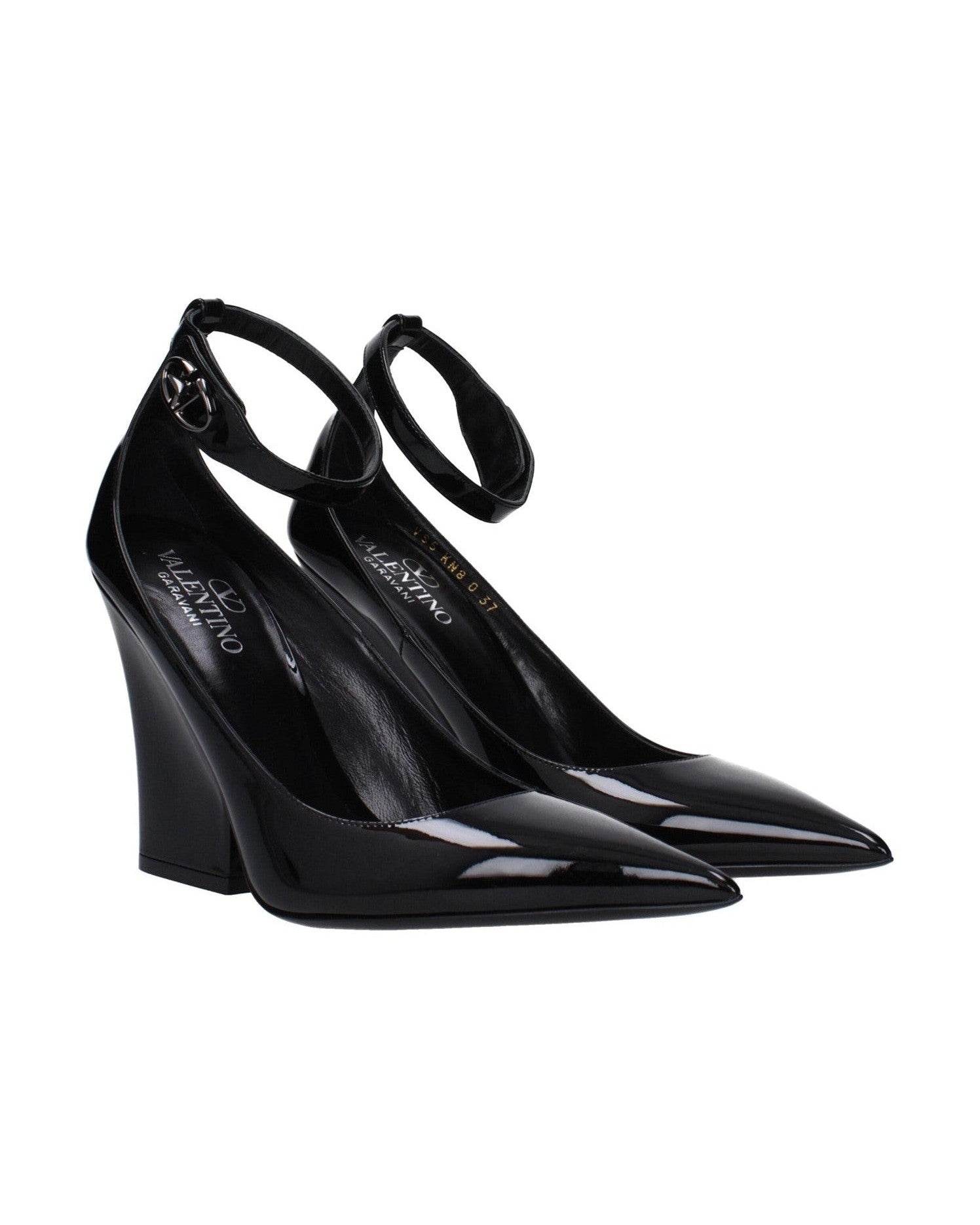 Valentino Garavani Black Leather Platforms Pumps Glam Steals