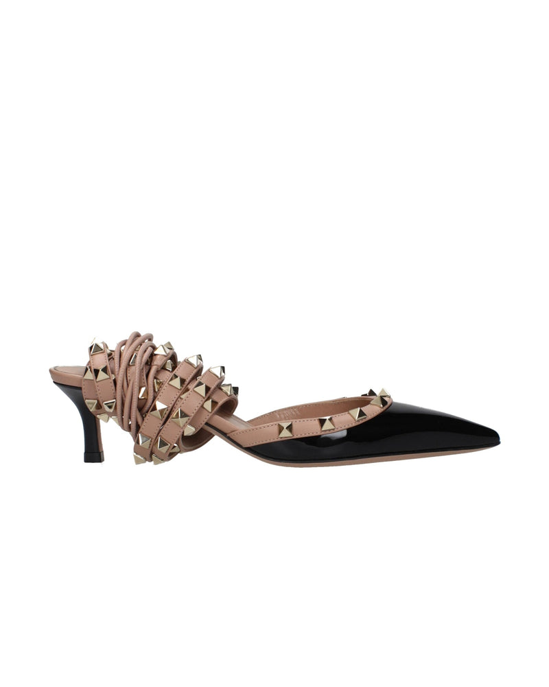 Valentino Garavani Black Leather Strap Sandals Glam Steals
