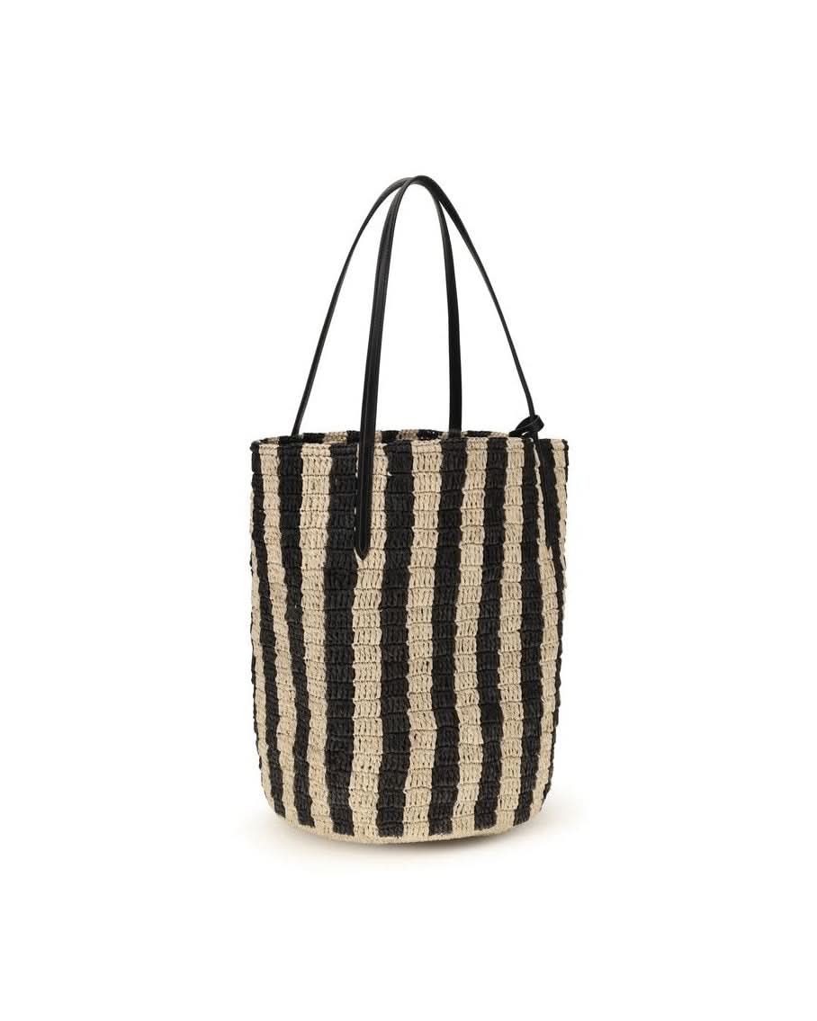 Valentino Garavani Black Raffia Backet Bag Glam Steals