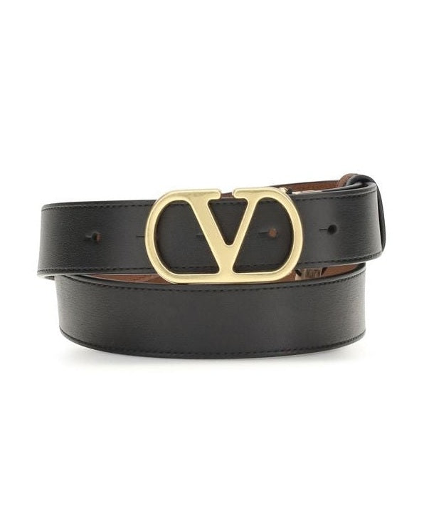 Valentino Garavani Black Regular Belt Glam Steals