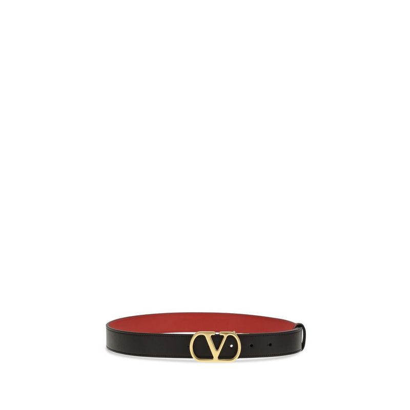 Valentino Garavani Black Regular Belt Glam Steals