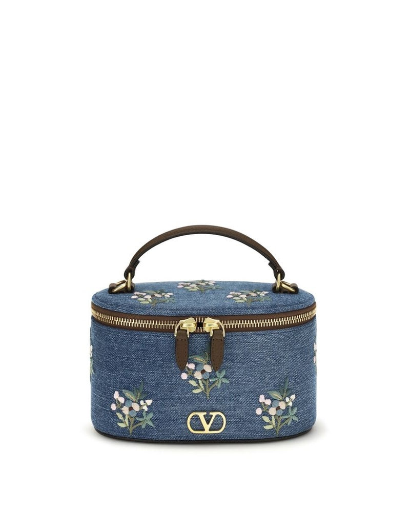 Valentino Garavani Blue Cotton Handbag Glam Steals