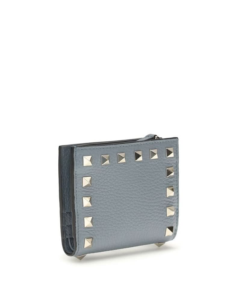 Valentino Garavani Blue Lamb Ovis Aries Wallet 