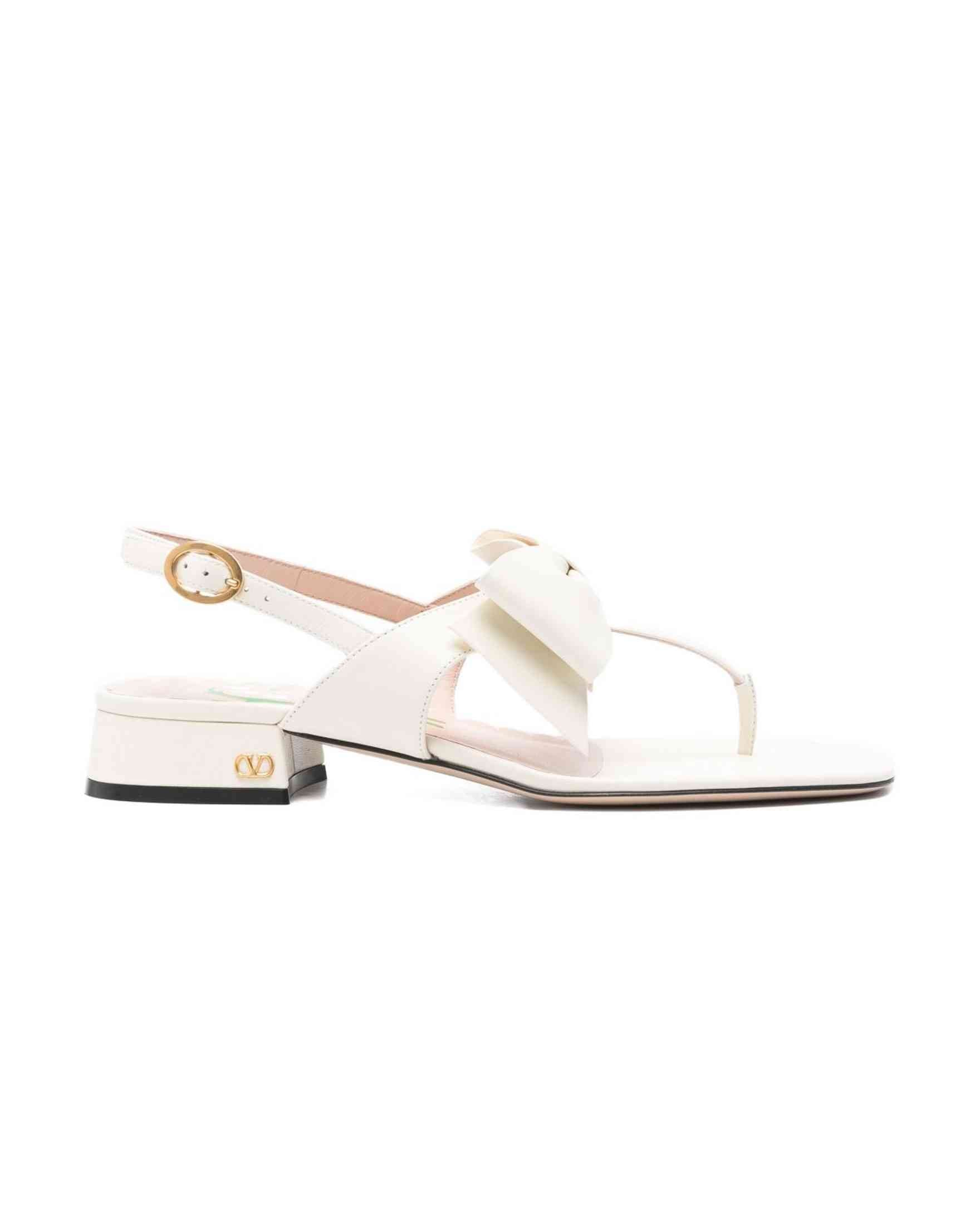 Valentino Garavani Bow Embellished Slingback Sandals Glam Steals