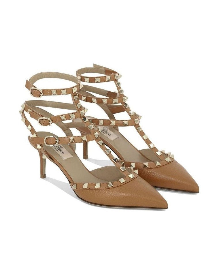 Valentino Garavani Brown Calfskin High Heel Pumps Glam Steals