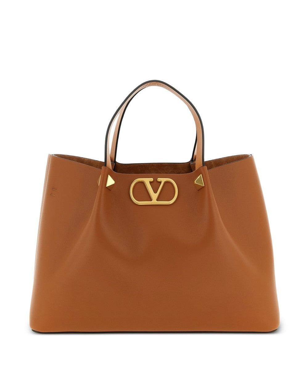 Valentino Garavani Brown Leather Bag Shopper