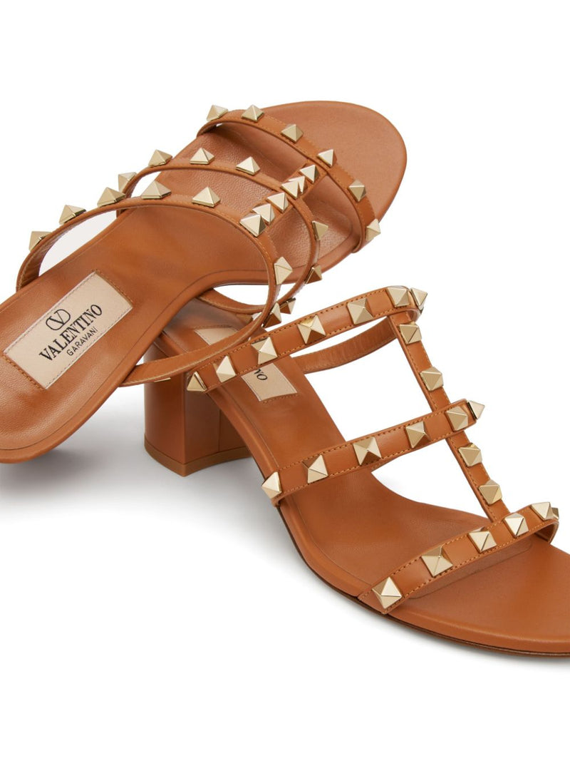 Valentino Garavani Brown Leather Sandals Glam Steals