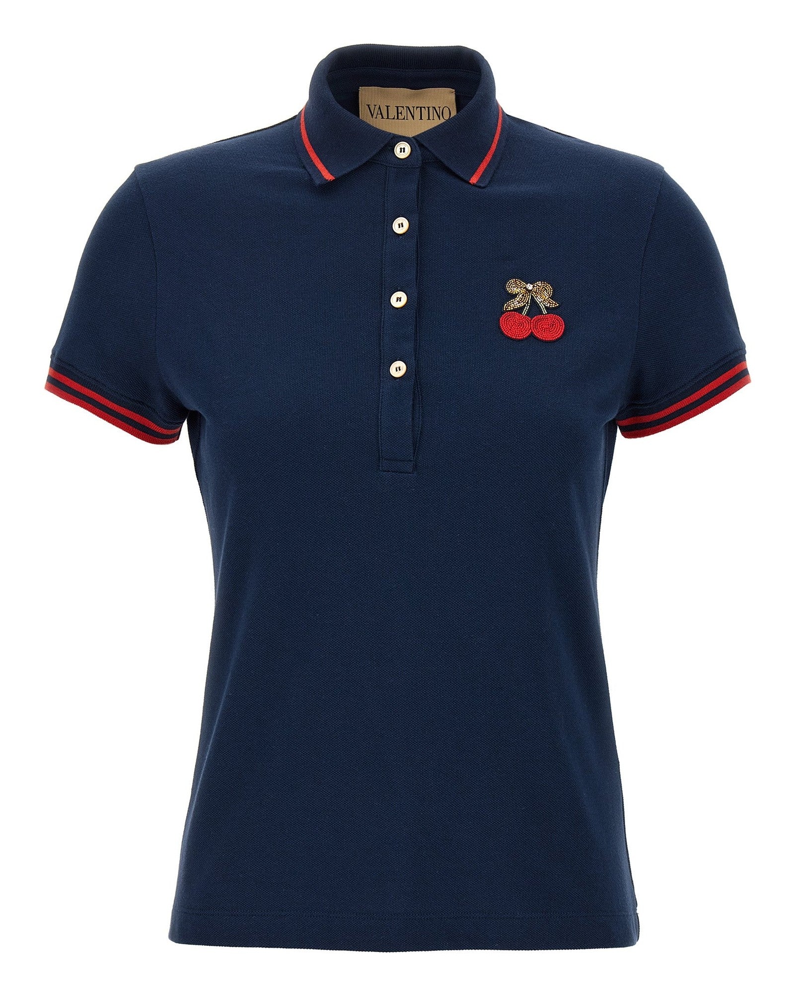Valentino Garavani Cherryfic Polo Shirt Glam Steals