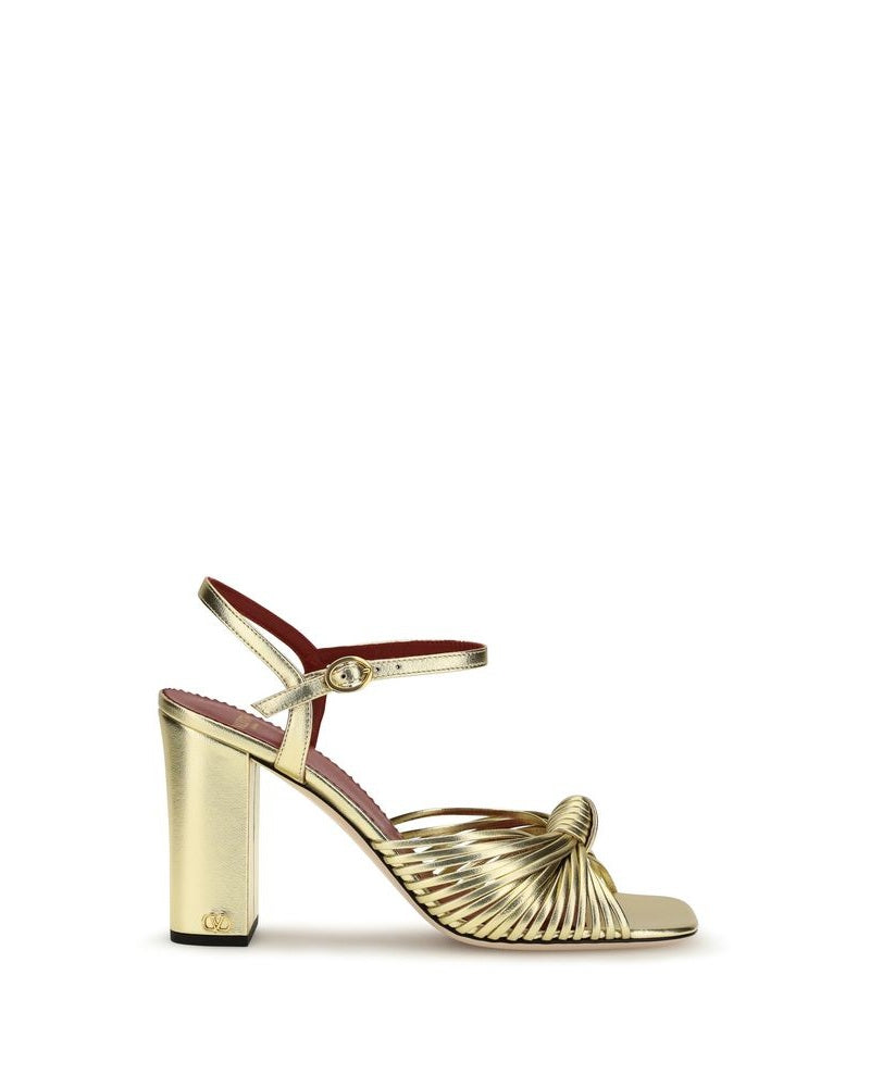 Valentino Garavani Gold Platform Sandals Glam Steals