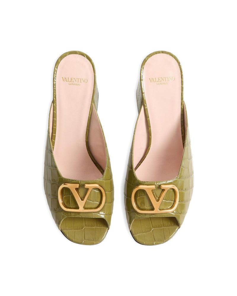 Valentino Garavani Green Sandals Glam Steals