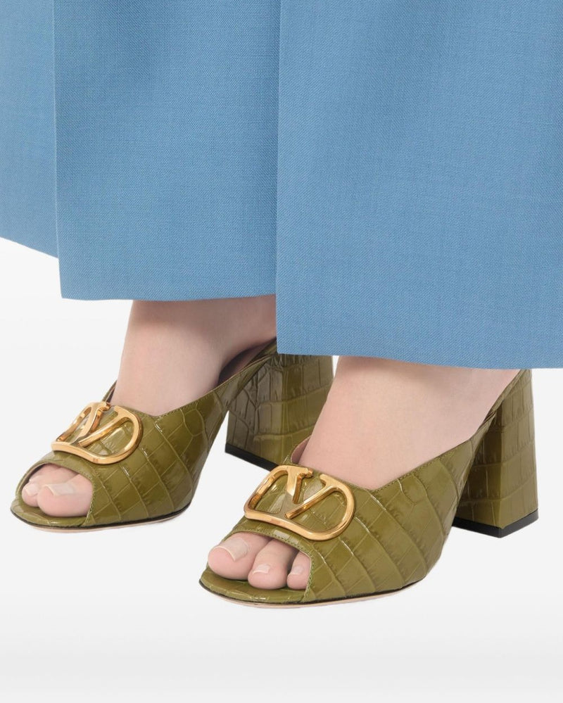 Valentino Garavani Green Sandals Glam Steals