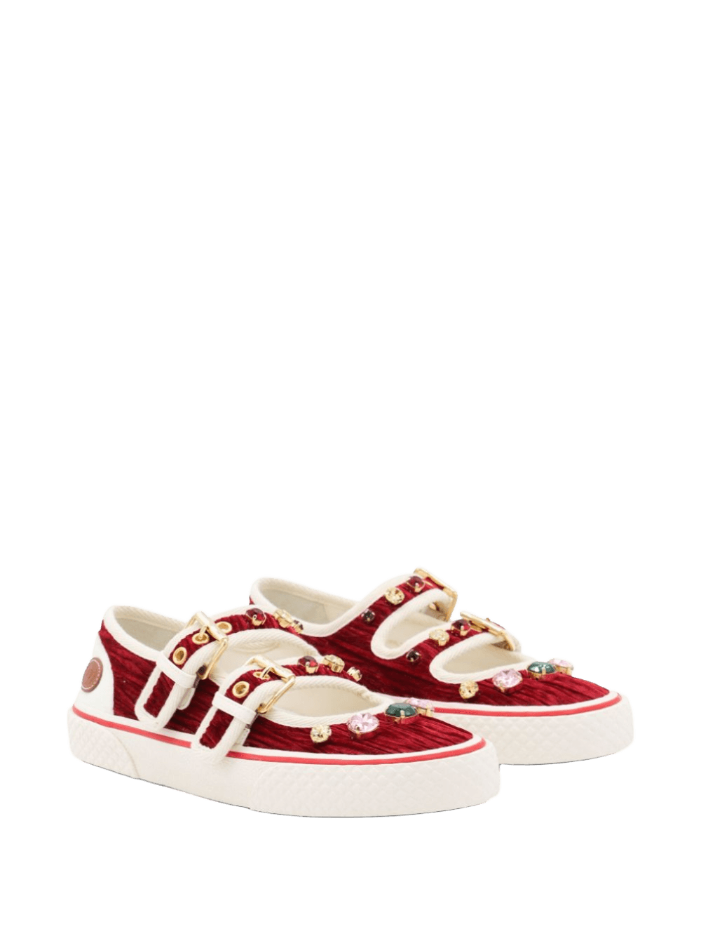 Valentino Garavani Jewel Embellished Buckle Sneakers Glam Steals