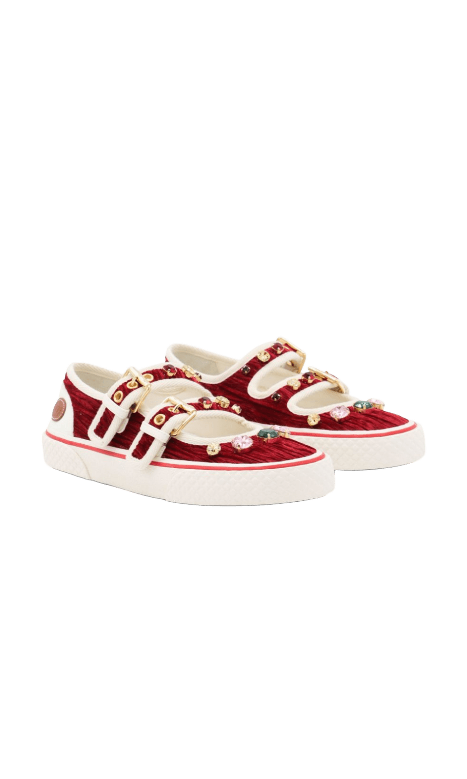 Valentino Garavani Jewel Embellished Buckle Sneakers Glam Steals