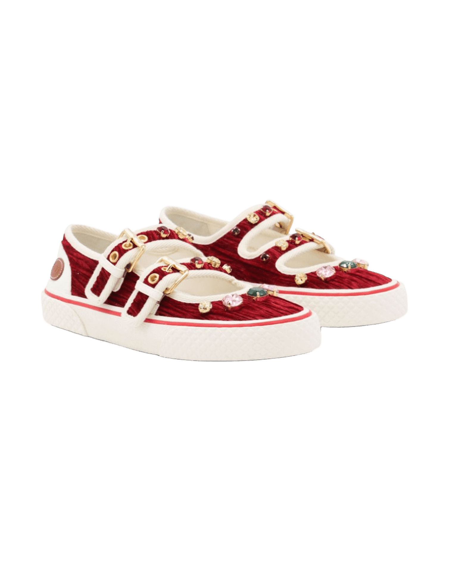 Valentino Garavani Jewel Embellished Buckle Sneakers Glam Steals