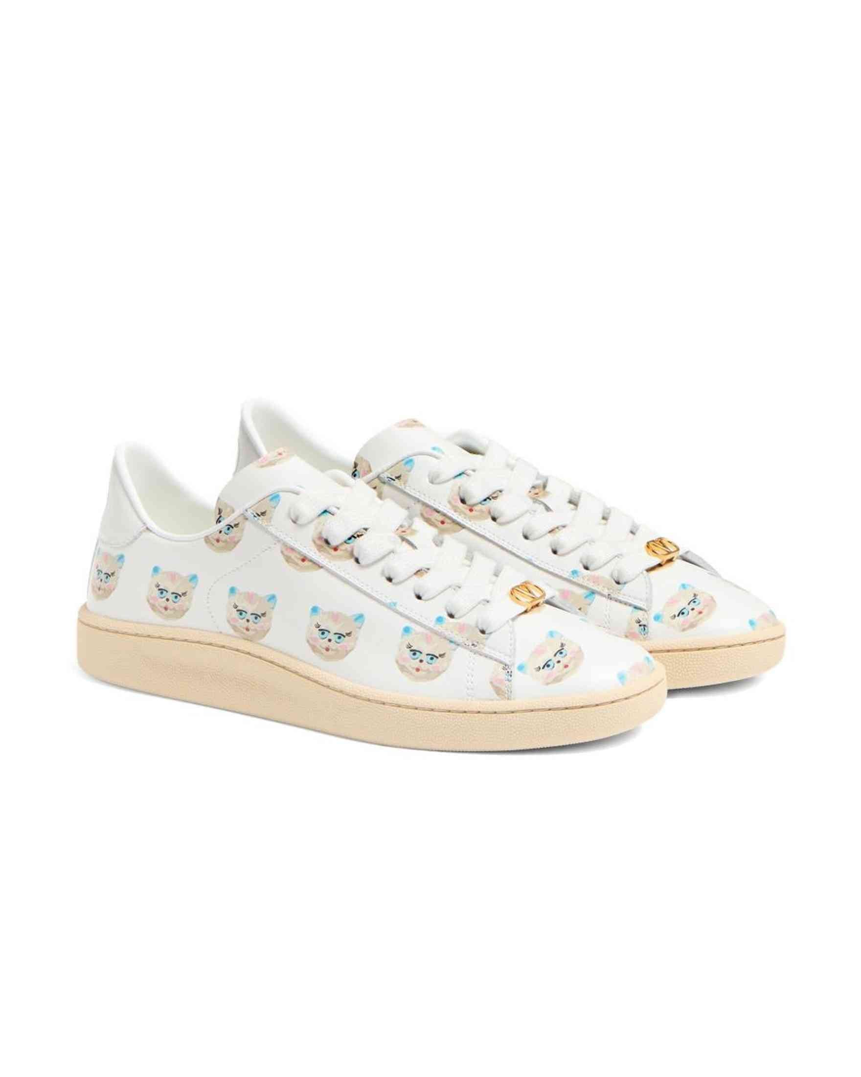 Valentino Garavani Le Chat De La Maison Royco Sneaker in Nappa Calfskin Glam Steals
