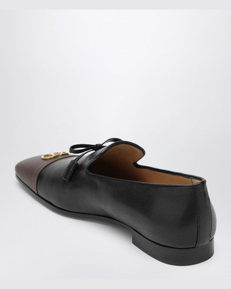 Valentino Garavani Leather Babouchoes Vlogo Loafers Glam Steals