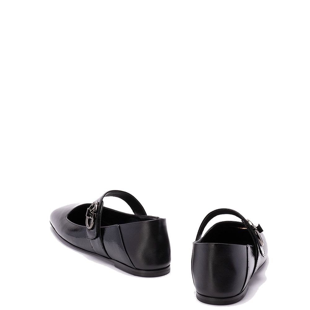 Valentino Garavani Leather Locker Ballerina Flats Glam Steals