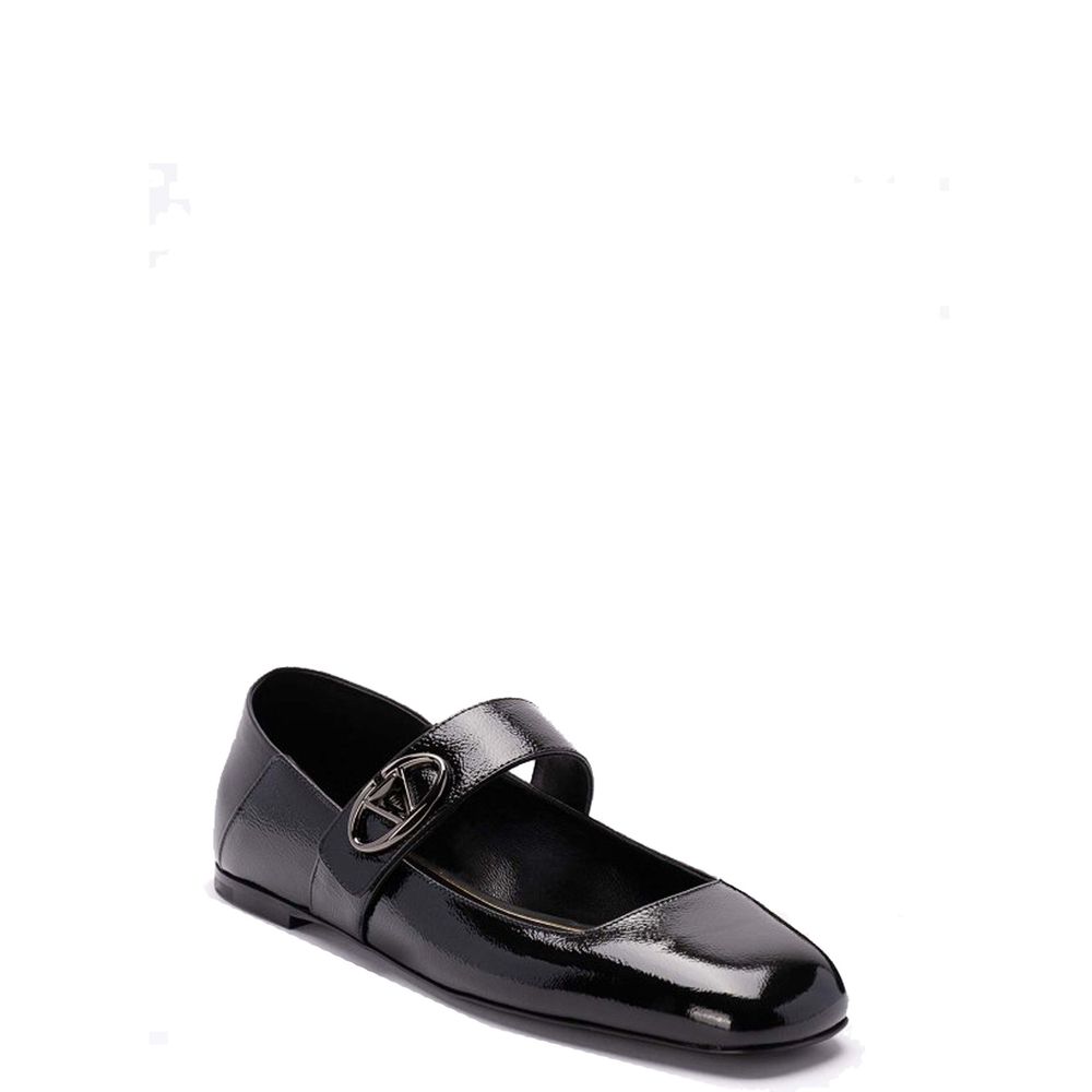 Valentino Garavani Leather Locker Ballerina Flats Glam Steals