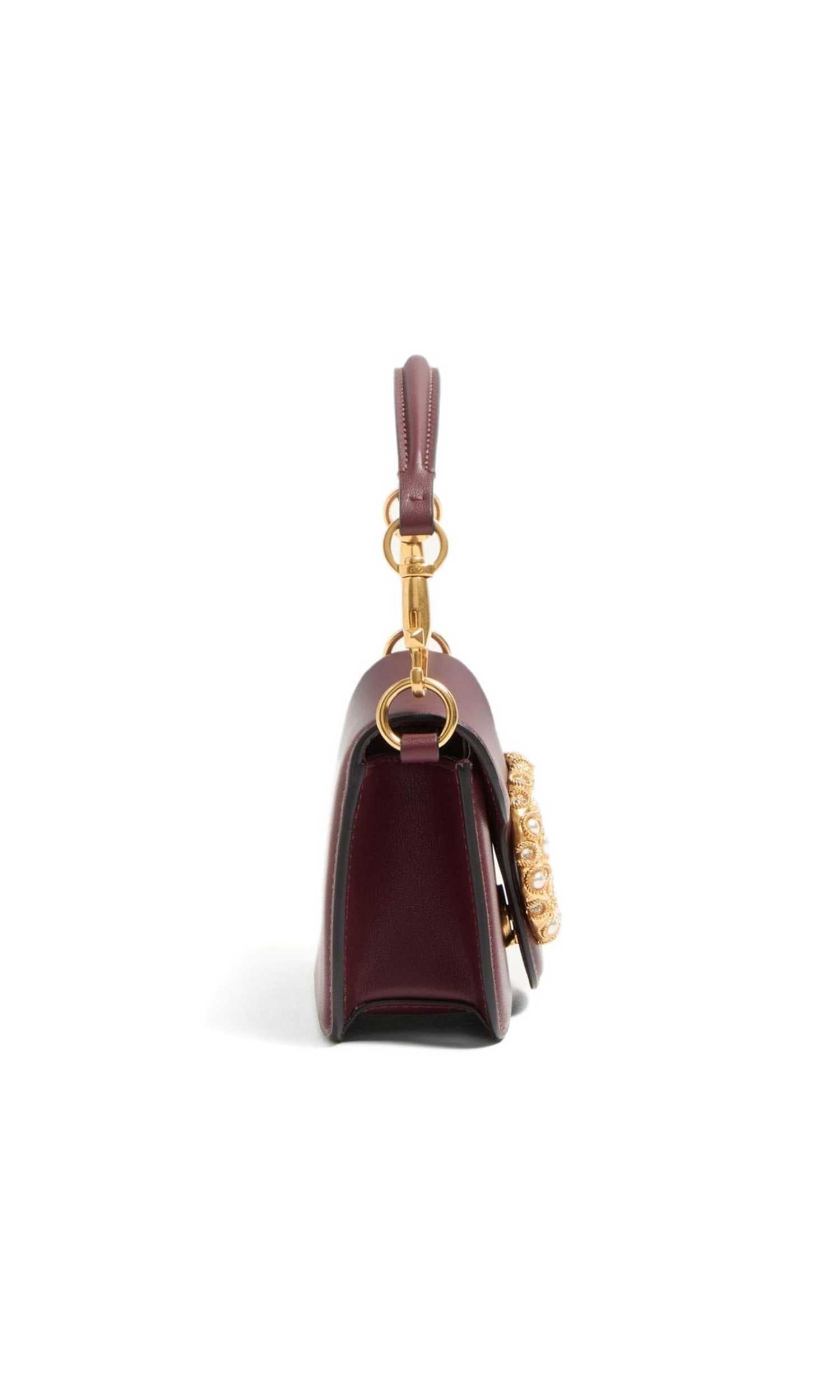 Valentino Garavani Locò Small Shoulder Bag in Calfskin with Jewel Logo Glam Steals