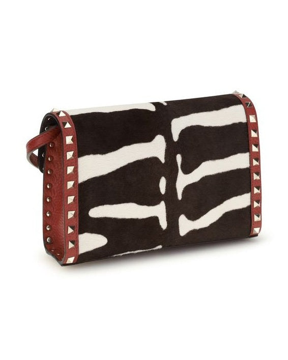 Valentino Garavani Multicolor Calf Leather Bos Taurus Shoulder Bag Glam Steals