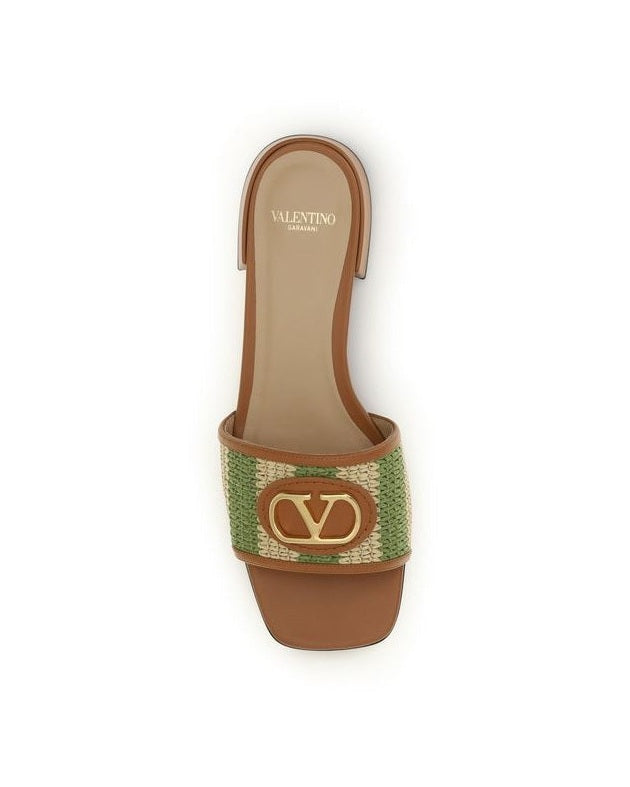 Valentino Garavani Multicolor Leather Calf Bos Taurus Sandals Glam Steals