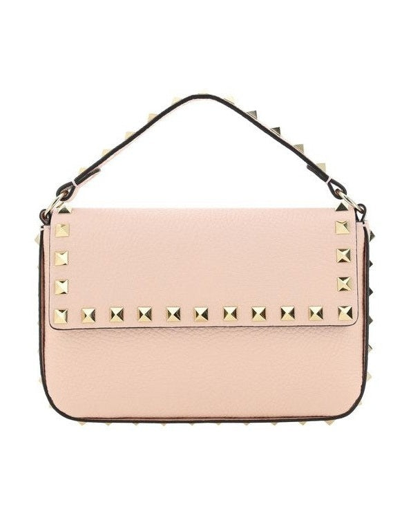 Valentino Garavani Pink Leather Calf Bos Taurus Shoulder Bag Glam Steals