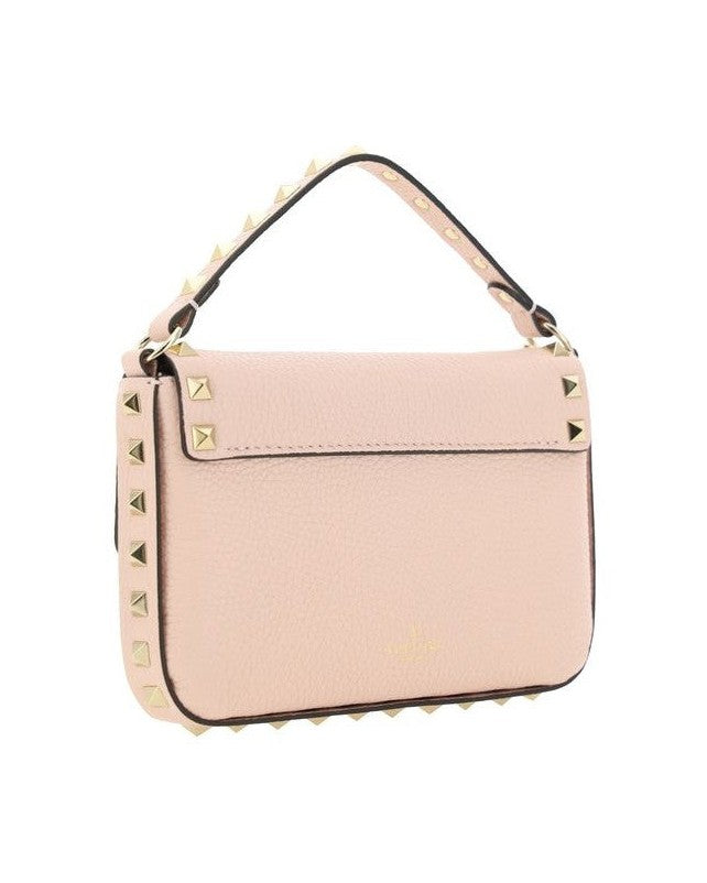 Valentino Garavani Pink Leather Calf Bos Taurus Shoulder Bag Glam Steals