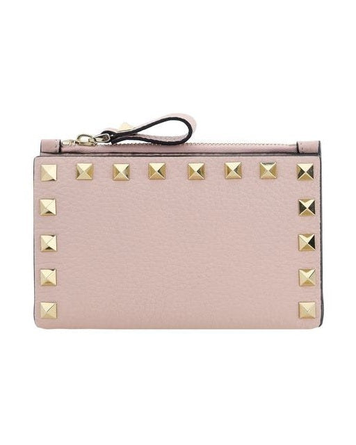 Valentino Garavani Pink Leather Calf Bos Taurus Wallet Glam Steals
