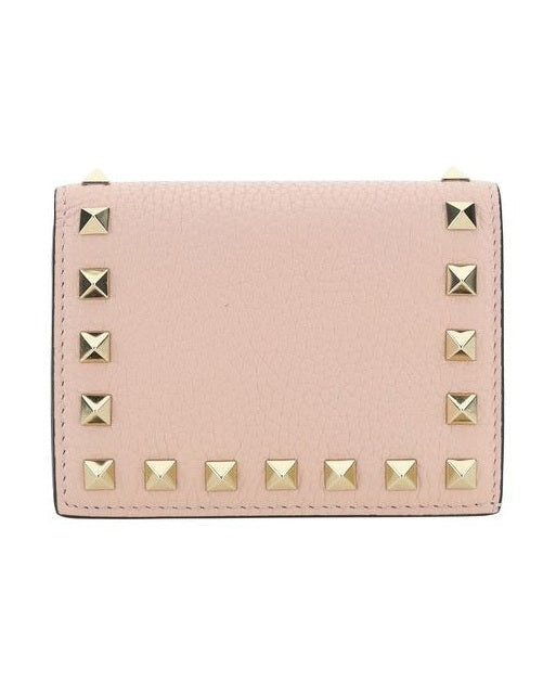 Valentino Garavani Pink Leather Calf Bos Taurus Wallet Glam Steals