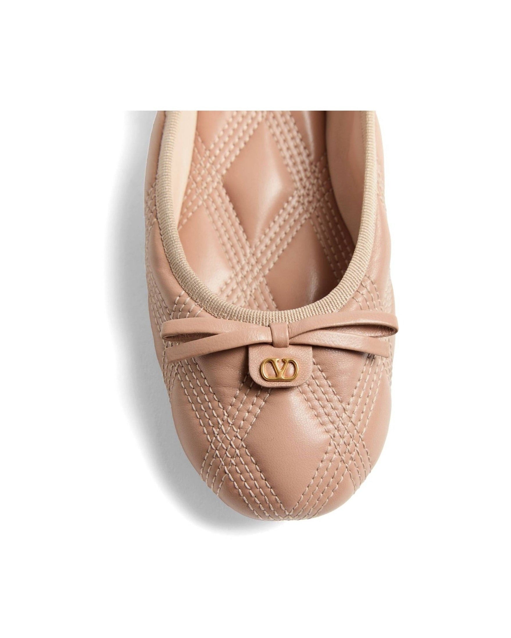 Valentino Garavani Quiltie 67 Ballerina in Quilted Nappa Glam Steals