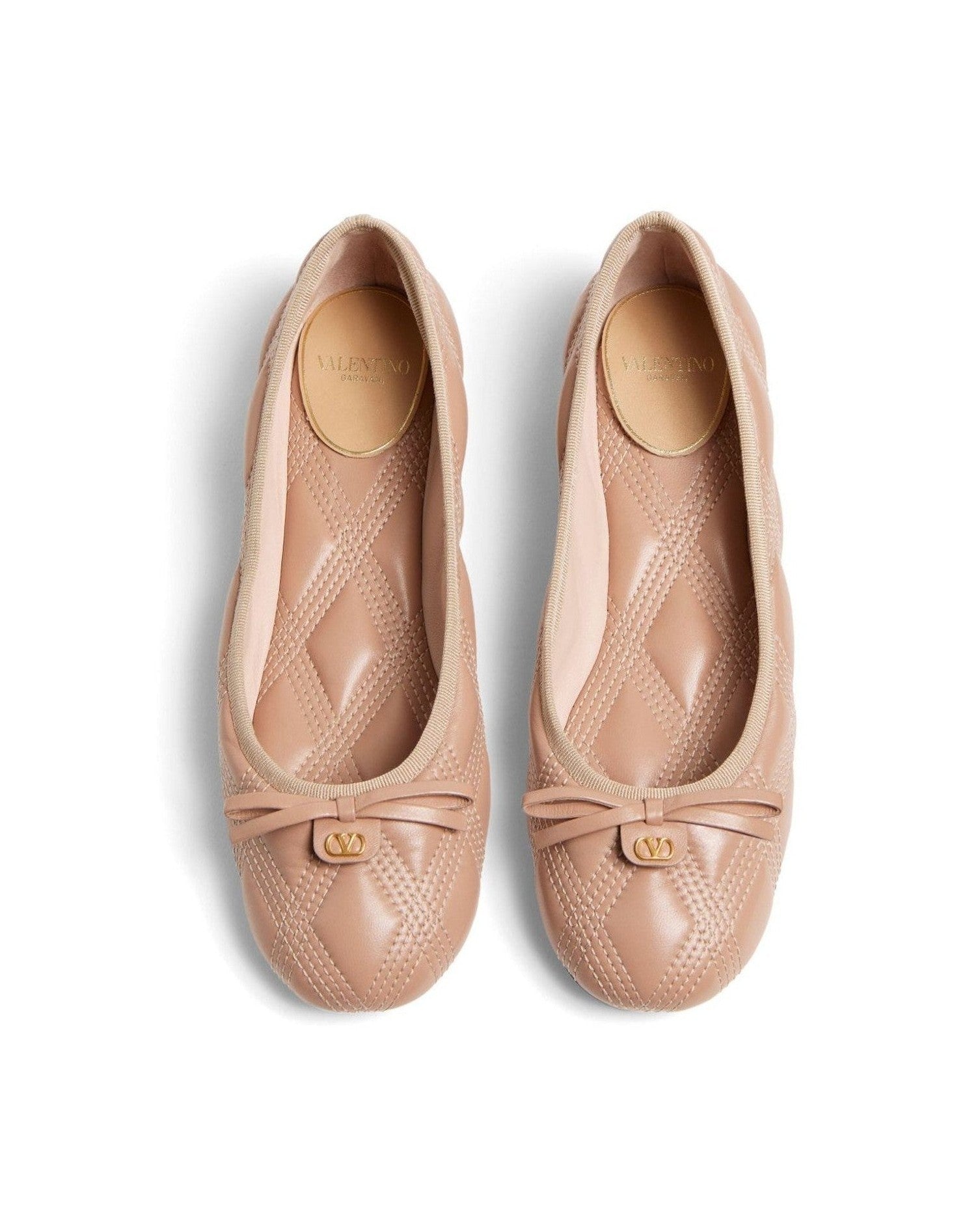 Valentino Garavani Quiltie 67 Ballerina in Quilted Nappa Glam Steals