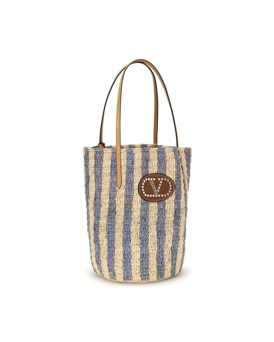 Valentino Garavani Raffia Bucket Bag 
